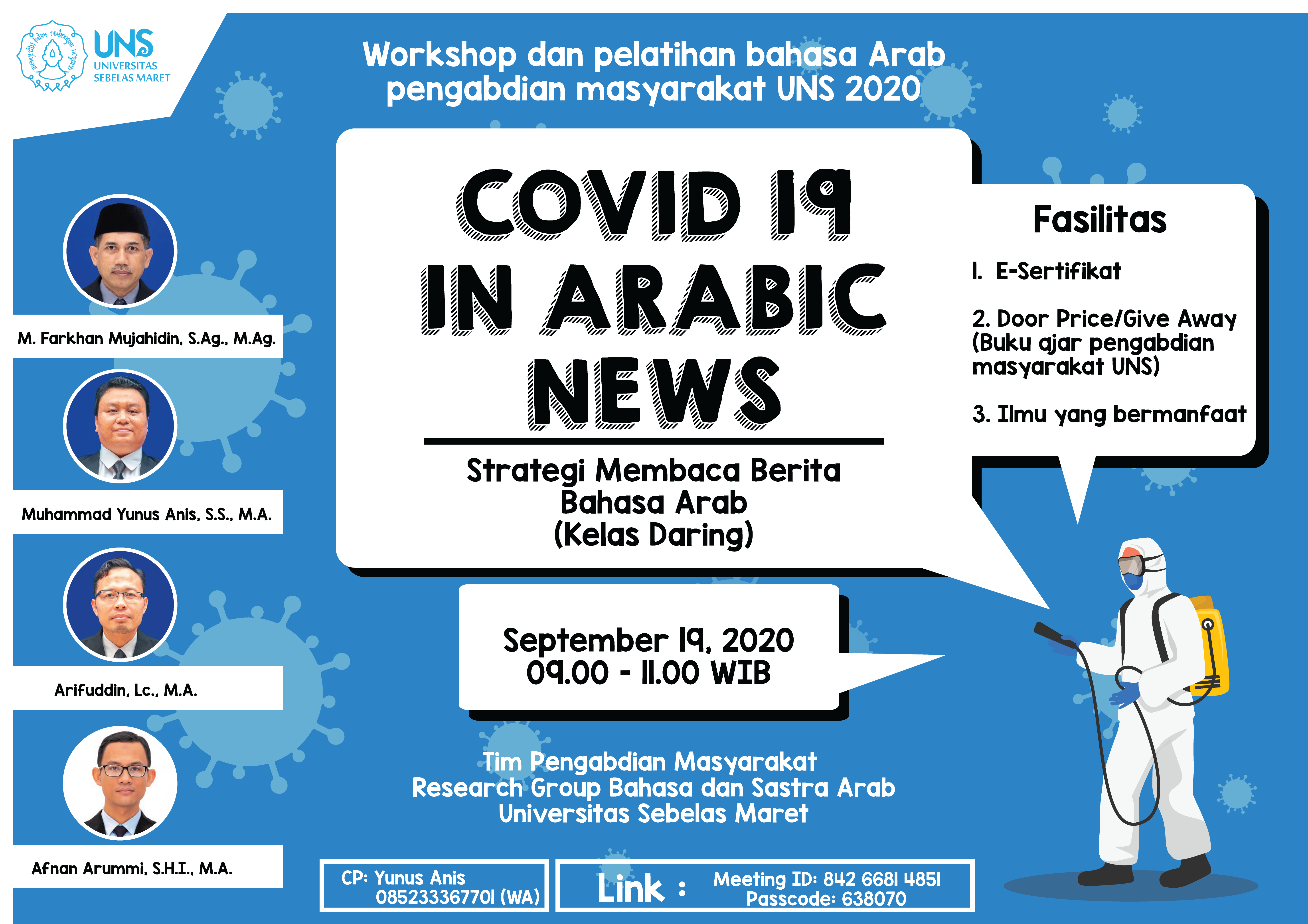 Pelatihan dan Workshop Strategi Membaca Berita Bahasa Arab berbasis